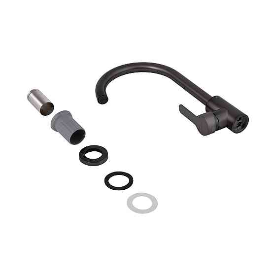 Змішувач для кухні U-подібний Brinex Pure 015F U-подібний Graphite BRIPUR015FGRP Київ