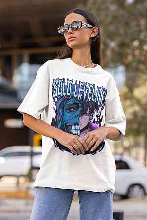 Футболка для хлопчика з аніме принтом Соло Левелінг Сунг Джінвоо оверсайз (зріст від 165 до 180) Чорний AnimeJ0863m Дніпро