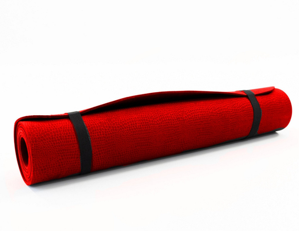 Килимок ЄВА для йоги пілатесу фітнесу червоний Одеса - фото 1