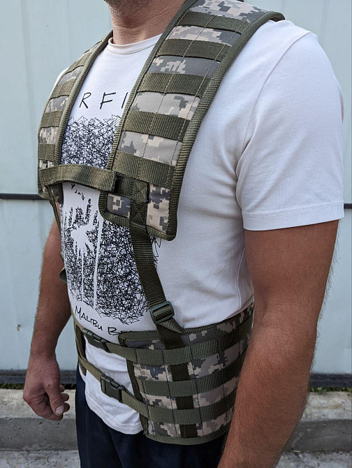 Розвантажувальна система без півсумків РПС Розвантаження тактичний розвантажувальний ремінь molle з  Днепр - изображение 6