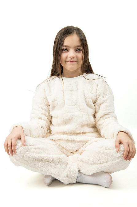 Піжама підліткова тепла (велсофт), для дівчаток і хлопчиків 164 Київ - фото 1