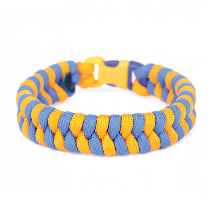 Набір для творчості. Плетіння з паракорду "Браслет жовто-синій" (ПАР-001) PAR-001 від 8-ми років Вінниця - фото 2