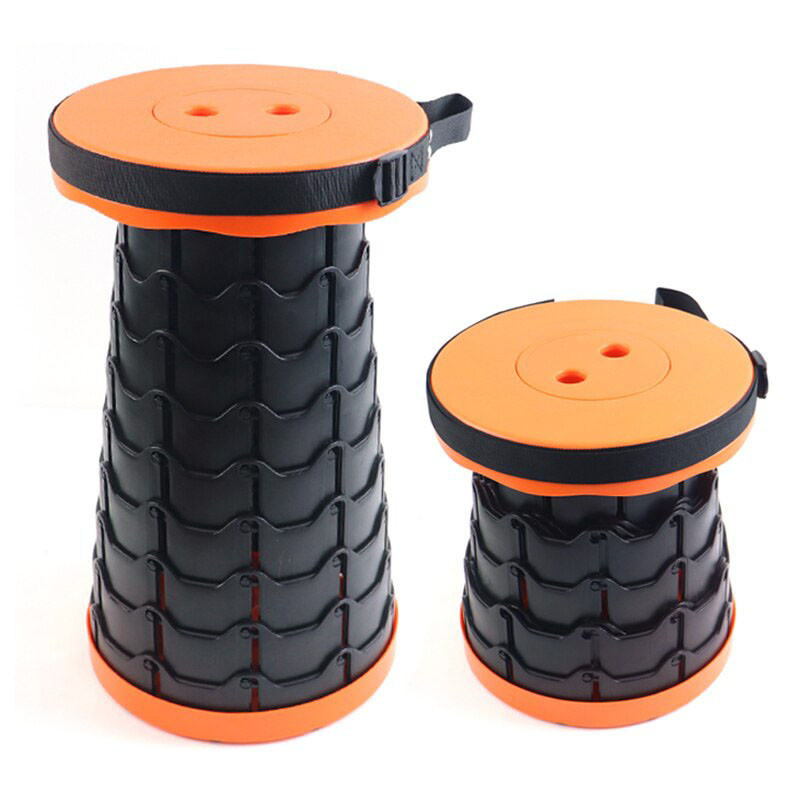 Раскладной стул, складной табурет Retractable Stool. Цвет: оранжевый EQ-60 Львов - изображение 3