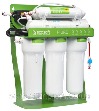 Фільтр зворотного осмосу Ecosoft P’URE BALANCE з помпою на станині (MO675MBALPSECO) Київ - фото 4