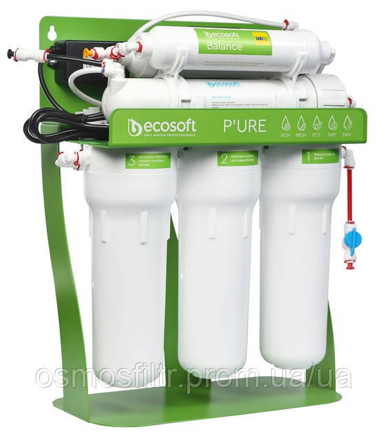 Фильтр обратного осмоса Ecosoft P'URE BALANCE с насосом на станине (MO675MBALPSECO) Киев - изображение 4
