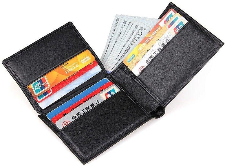 Кошелек мужской Vintage 14449 Черный Киев - изображение 6