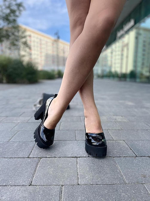 Туфлі жіночі SOFIS чорні лаковані шкіра каблук 12.5см розмір 36 (5276) Коломия - фото 4