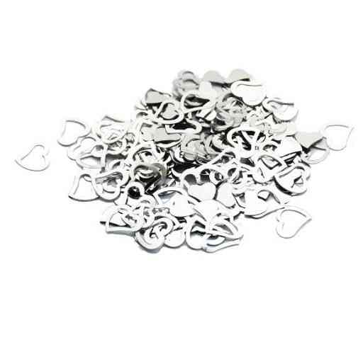 Метафан конфетти Сердечка 15 г серебристый Киев