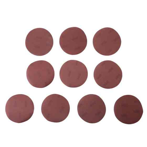 Круг наждаковий на липучці 125 мм, папір клас E, щільність 220 г/м², К600, 10 од. INTERTOOL BT-0570 Київ