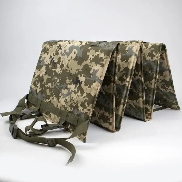 Сидіння каримат коврик тактичне з кріпленням на пояс розкладний 6 секцій Одеса - фото 8