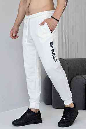 Штани джогери чоловічі TotalFit EM1 3XL, Белый Киев