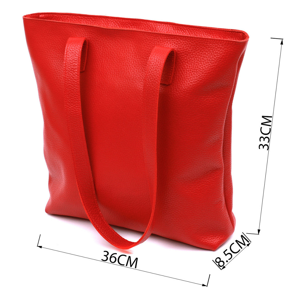 Шкіряна сумка жіноча Червоний (SHVIGEL) Київ - фото 8