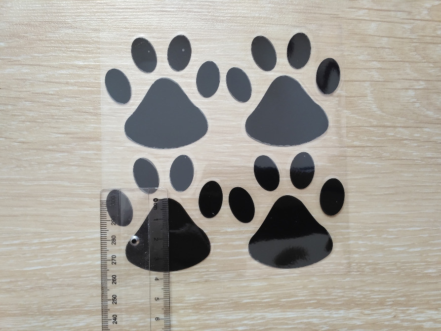 Наклейка на авто Следы Черные Киев - изображение 3