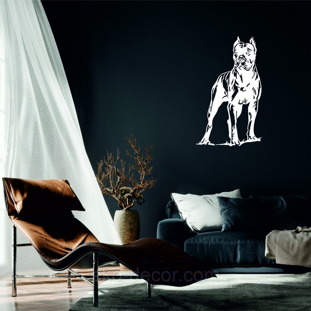 Декоративное настенное Панно «Кане-корсо», Декор на стену 90*53 см, Белый Киев - изображение 1