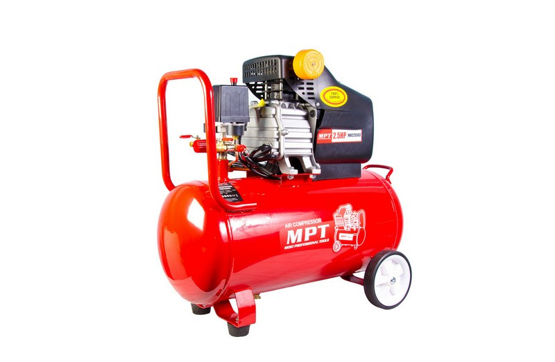 MPT Компресор MPT PROFI 50 л 2000 Вт/2.5 к.с. 2850 об/хв 140 л/хв 8 атм 2 виходи мідна обмотка Коломия - фото 7