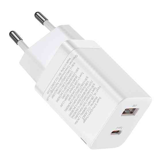 Мережевий зарядний пристрій Baseus Super Si Pro Quick Charger C+U 30W EU White Киев