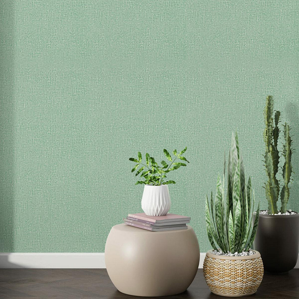 Обои самоклеющиеся 2800х500х1,5мм Зелёный с белым YM-11 (D) SW-00002019 Днепр - изображение 6