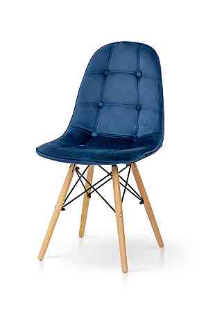 Стілець ДЖАСТІН, велюр синій Киев