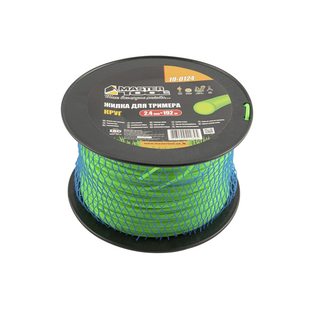 Жилка для тримера MASTERTOOL КРУГ 2.40 мм 192 м котушка 19-0124 Коломия - фото 1
