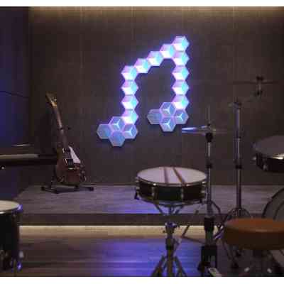 Світильник Govee H106A Glide Hexagon Light Panels Ultra Expansion Pack, 1pc, RGBIC, Wi-Fi/Bluetooth, Purple (H106A007-OF-EU) Вінниця