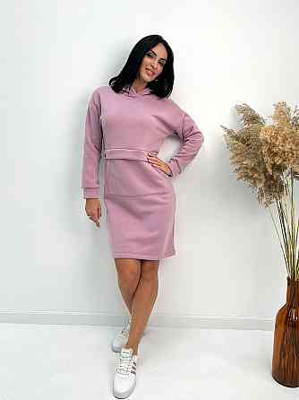 Тепле плаття-худі на флісі "Solo" оптом | Норма і батал Київ