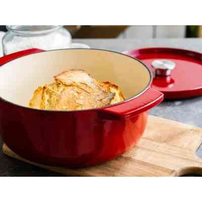 Кастрюля KitchenAid чавунна з кришкою 5,2 л Червона (CC006060-001) Винница