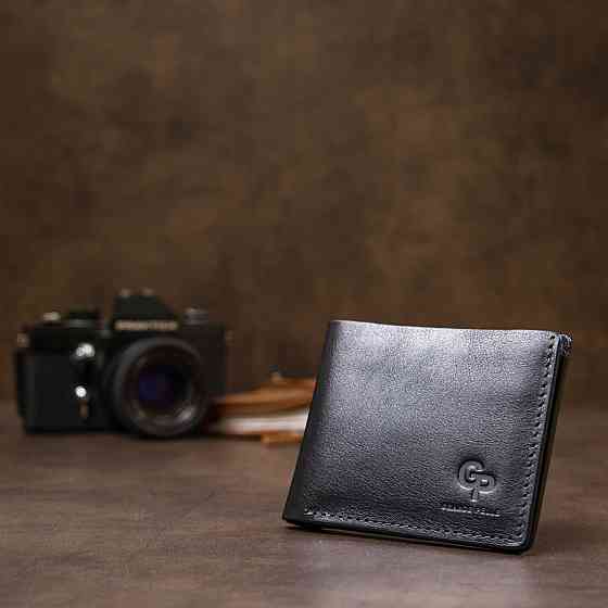 Портмоне з натуральної шкіри Чорний (GRANDE PELLE) Київ