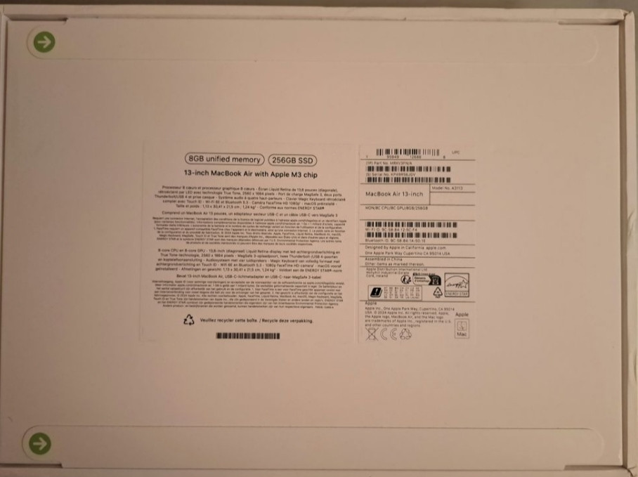 Ноутбук: MacBook Air 13 