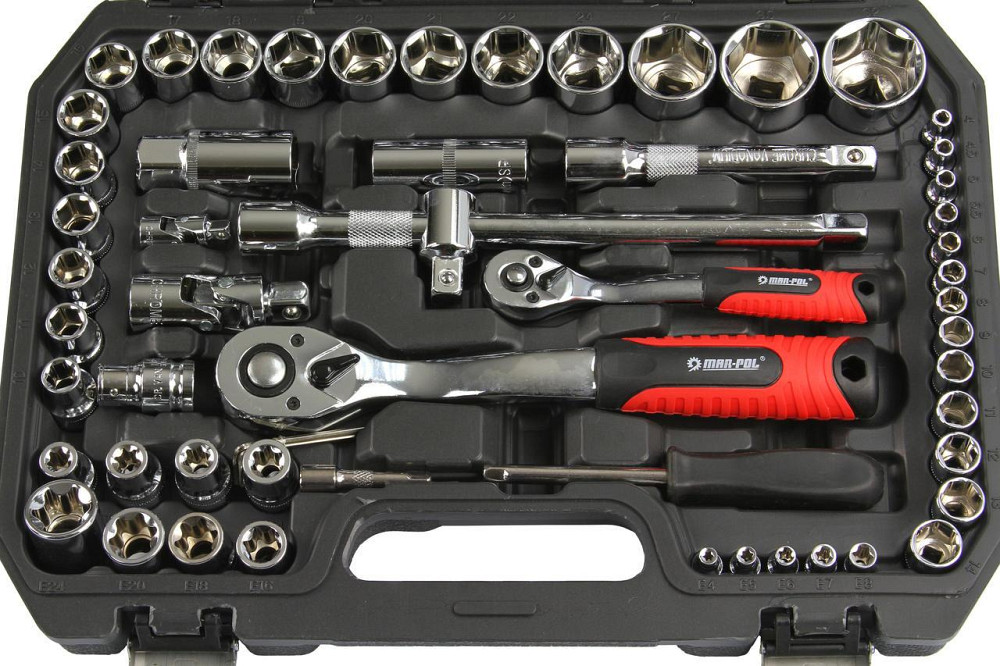 Набор инструментов торцевые головки 1/2