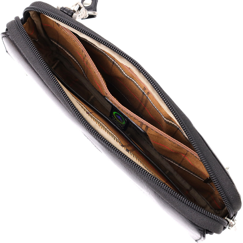 Місткий чоловічий клатч з гладкої натуральної шкіри Tony Perotti 20858_1 (9405 nero) Чорний Київ - фото 7