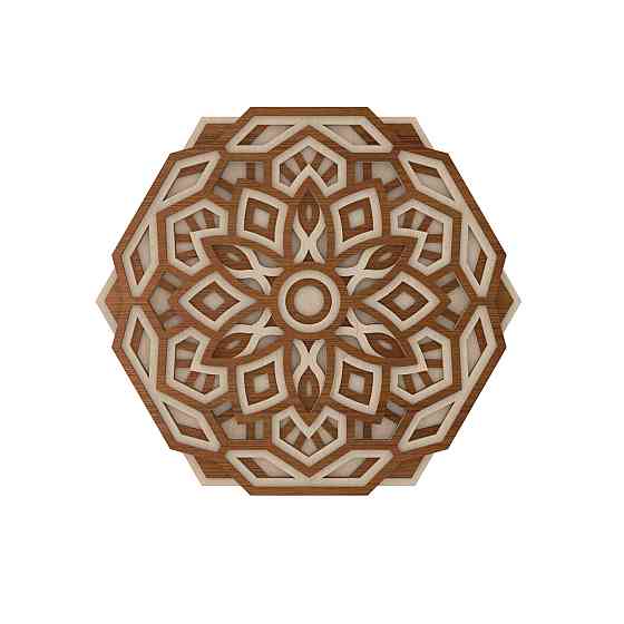 Мандала – Дерев'яний декор на стіну Київ