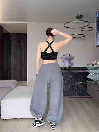 Жіночі теплі об'ємні штани "Аладін" із турецької підлоги флісу Сірий, 42/44 Одеса