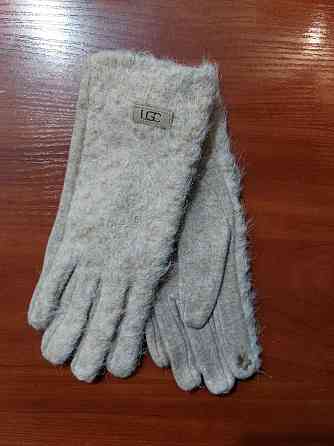 Перчатки сенсорные женские теплые one size кофейный Киев