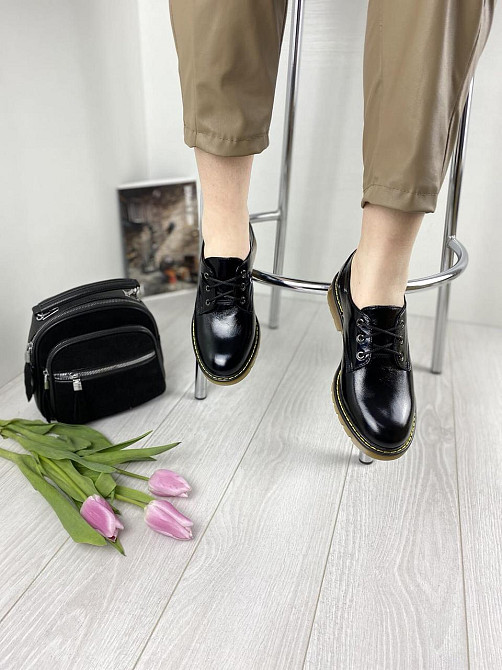 Sothby 's Туфлі жіночі Sothby 's M-375 чорні (весна-осінь, шкіра лакована) (2989) Коломия - фото 3