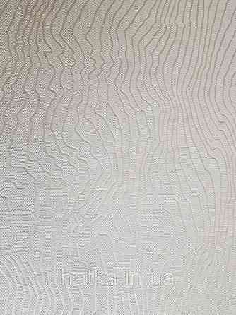 Обои виниловые на флизелине Marburg 31831 New modern полосы волнами серебряные абстракция на молочном фоне Киев