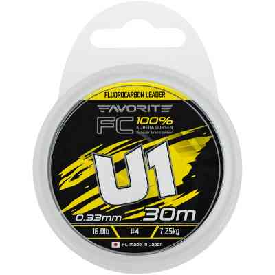Флюорокарбон Favorite U1 FC 30m 4.0/0.33mm 16.0lb/7.25kg (1693.12.16) Винница