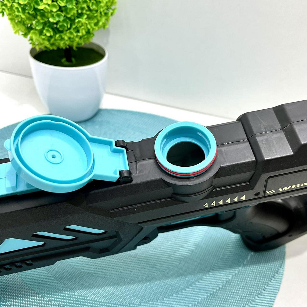 Автомат водний автоматичний та механічний принципи роботи автоматичний набір води акумулятор 7.4 V Чорно-блакитний (FY-872) Чернігів - фото 5