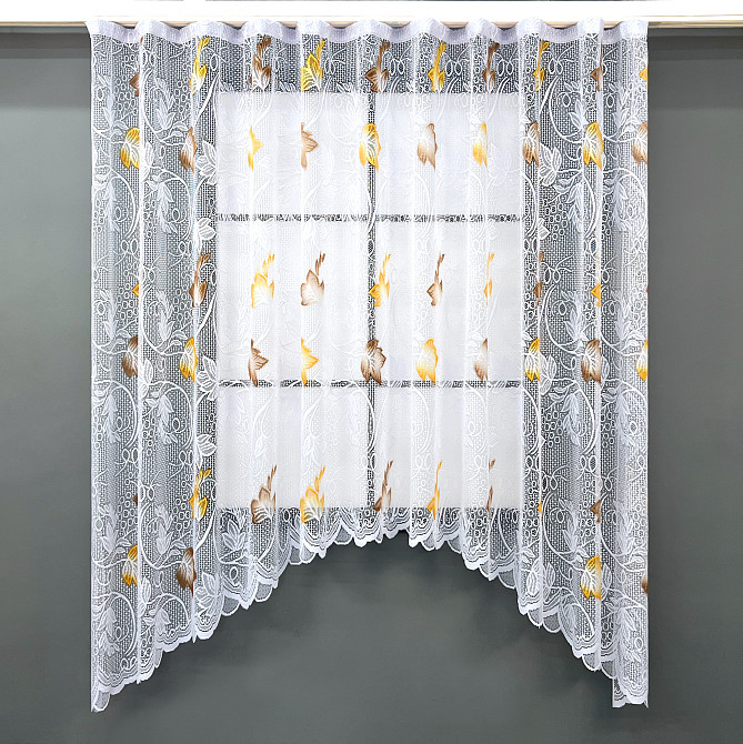 Кухонная арка VR-Textil № 000к жаккард белый 300х190 см (51-254) Киев - изображение 1