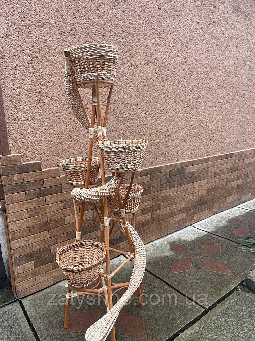 Підстака під квіти на 5 горщиків кавовий Київ - фото 8