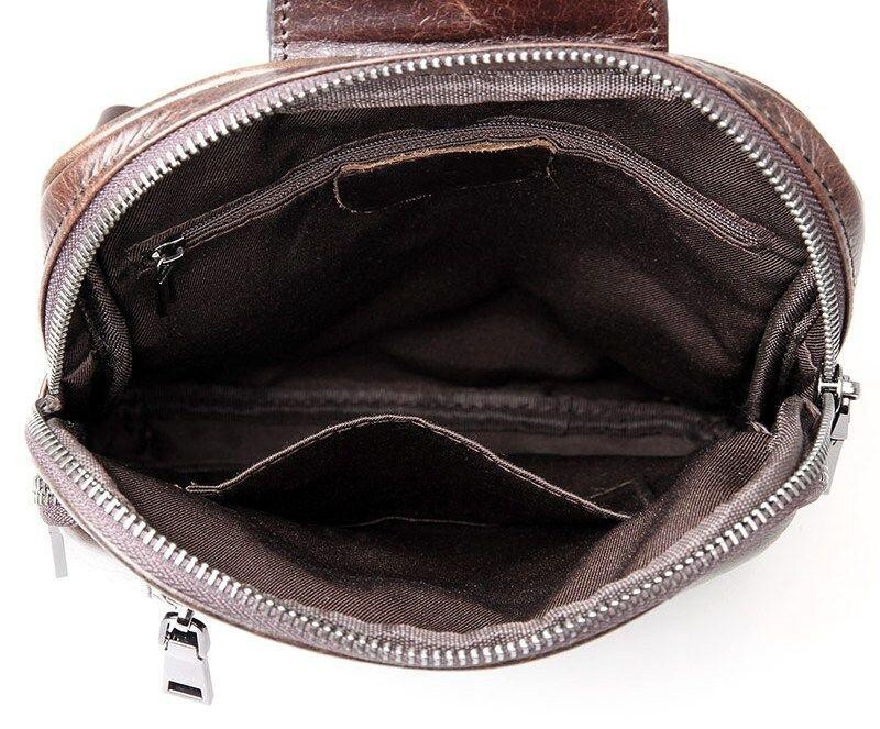 Сумка чоловіча Vintage 14415 Коричнева Київ - фото 2