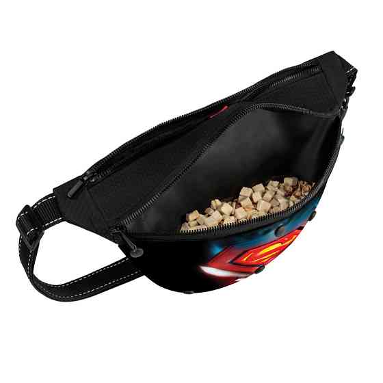 Поясна сумка-бананка WAUDOG Family для корму та аксесуарів, малюнок "Супермен 1", розмір 33*17*10 см Вінниця