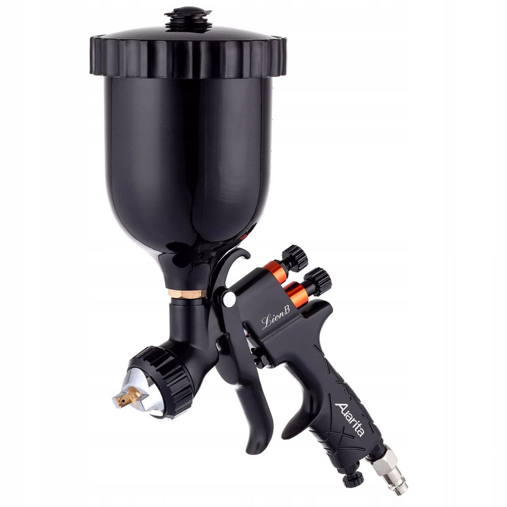Пневмопистолет покрасочный краскопульт LVMP верх.пласт.бачок 600мл, форсунка-1,3мм  AUARITA LION-B-1.3LM Одесса - изображение 1
