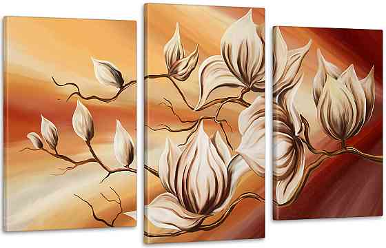 Модульна картина Квіти Абстракція Art-147_3 Київ