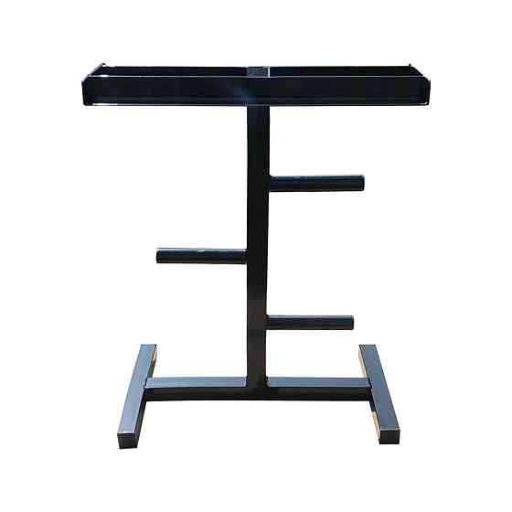 Стійка для зберігання грифів, дисків та гантелей 90 см подовжена KZ-397 профіль 50 на 50 мм Київ