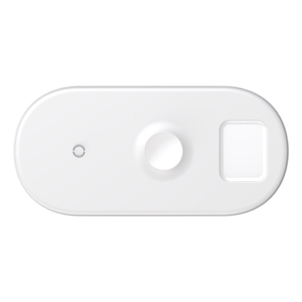 БЗП Baseus Smart 3in1 Wireless Charger For Phone+Watch+Pods White Київ - фото 2