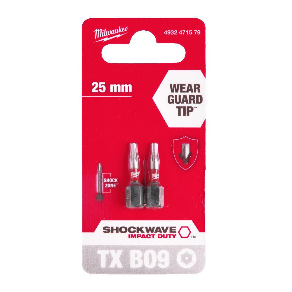 Біта SHOCKWAVE MILWAUKEE, TX BO9, 25мм, (2шт) Одесса - изображение 2