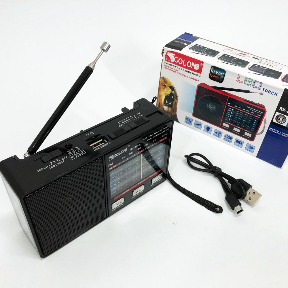Всеволновой радио приемник GOLON, Радиоприемник от сети 220 аналоговый, Радио с встроенным MP3 плеером OL-28 Львов - изображение 1