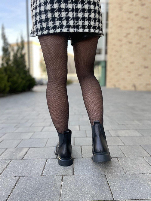 MILLI GOLD Черевики жіночі MILLI GOLD чорні натуральна шкіра висота 13 см (5236) 38р.39р.40р. Коломия - фото 3