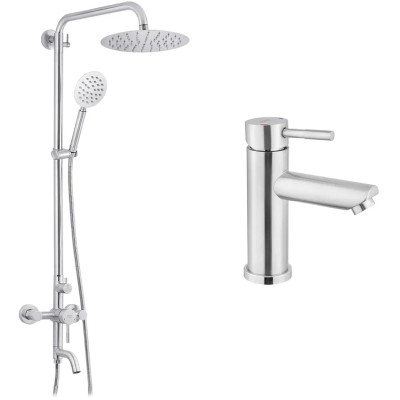 Душовий гарнітур Kroner Edelstahl Klassisch-ESG063 + змішувач Edelstahl Klassisch-ESG010 (CVS30204) Вінниця - фото 1