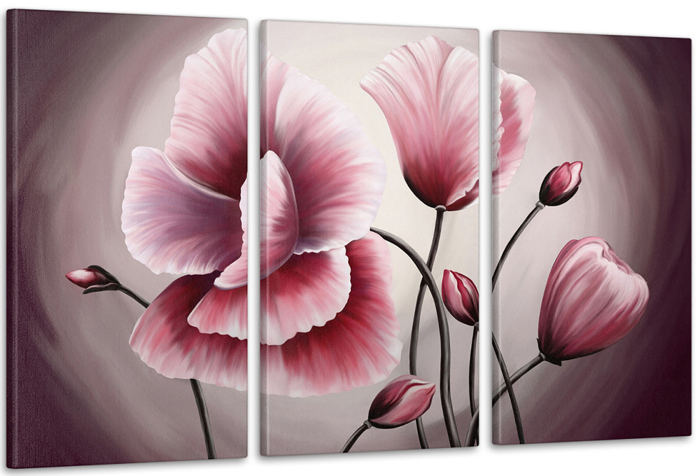 Модульна картина Абстракція Квіти Аrt-158_3А Київ - фото 1